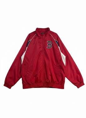 MLB Genuine Merchandise Boston Red Sox Full Zip Windbreaker Jacket Red XXL NWT